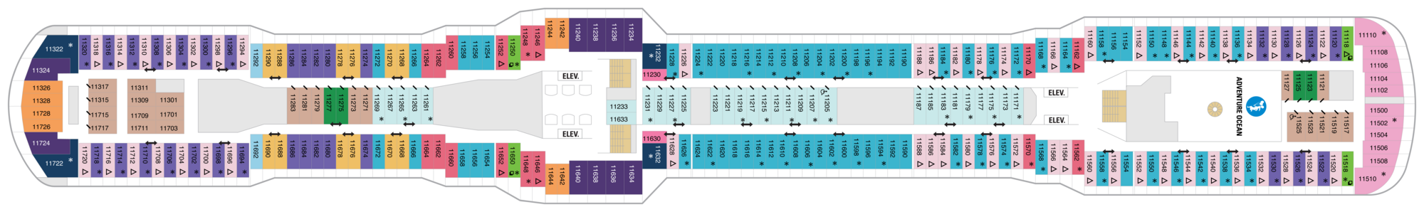 Deck 11 plan